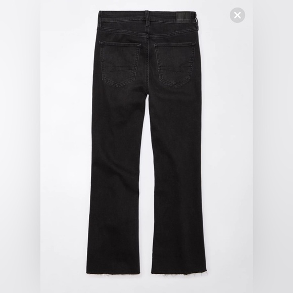 AE Next Level High-Waisted Kick Bootcut Crop Jean - Picture 3 of 11